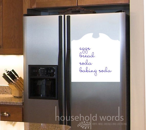Decorative Dry Erase Vinyl Decal Refrigerator Decals memo