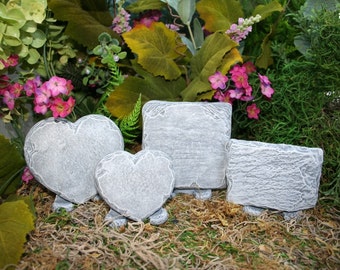 Custom Fairy Garden Sign with Stand - You Choose Shape & Saying