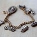 Vintage Charm Bracelet, Boats, Cars, Bicycles, Transportation, Travel
