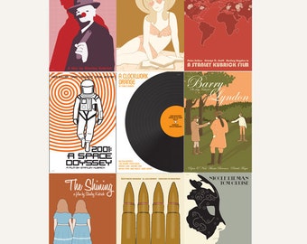Movie posters Kubrick Collection set of nine prints in various sizes: save 10%