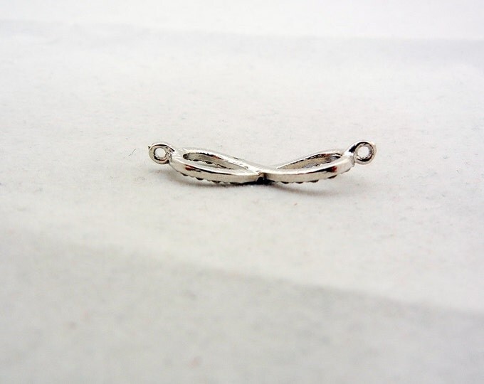 Double Link Infinity Knot Charm Rhinestones