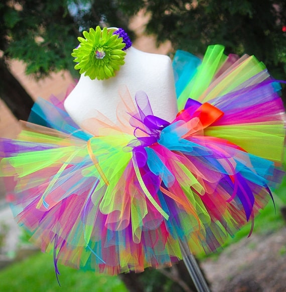 Tropical Birthday Tutu Set for newborn baby by TrinitysTutus