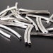 Tube Bead 25 Curved Tube Bead Antique Silver Twisted 25mm NF (1012tub25s1) ... last remaining packages