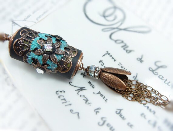 Handmade Wine Cork Necklace via Etsy