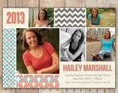 Modern Collage Custom DIGITAL Photo Graduation Announcement Invitation Il_170x135