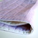 Amethyst Organic Baby QUILT / Eco-Friendly Baby Cot Crib Quilt Bedding - Spring Lavendar Purple
