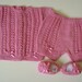 REDUCED PRICE Knitted Baby Set Newborn Cotton Yarn UNIQUE