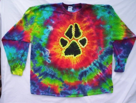 5X Dog Paw Tie Dye Long Sleeve