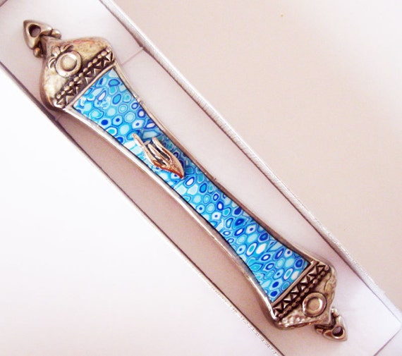 NEW polymer clay handmade Mezuzah