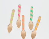 Spring Stripes - 20 Wooden Ice Cream Spoons Il_170x135