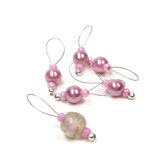 Beaded Knitting Stitch Markers Set Snag Free DIY Knitting