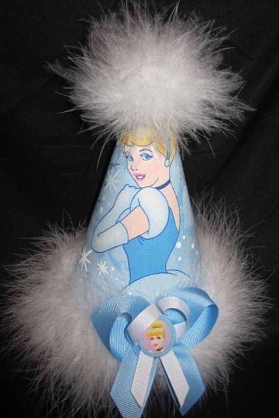 Cinderella inspired Party Hat for Disney Princess Birthday Party Il_570xn