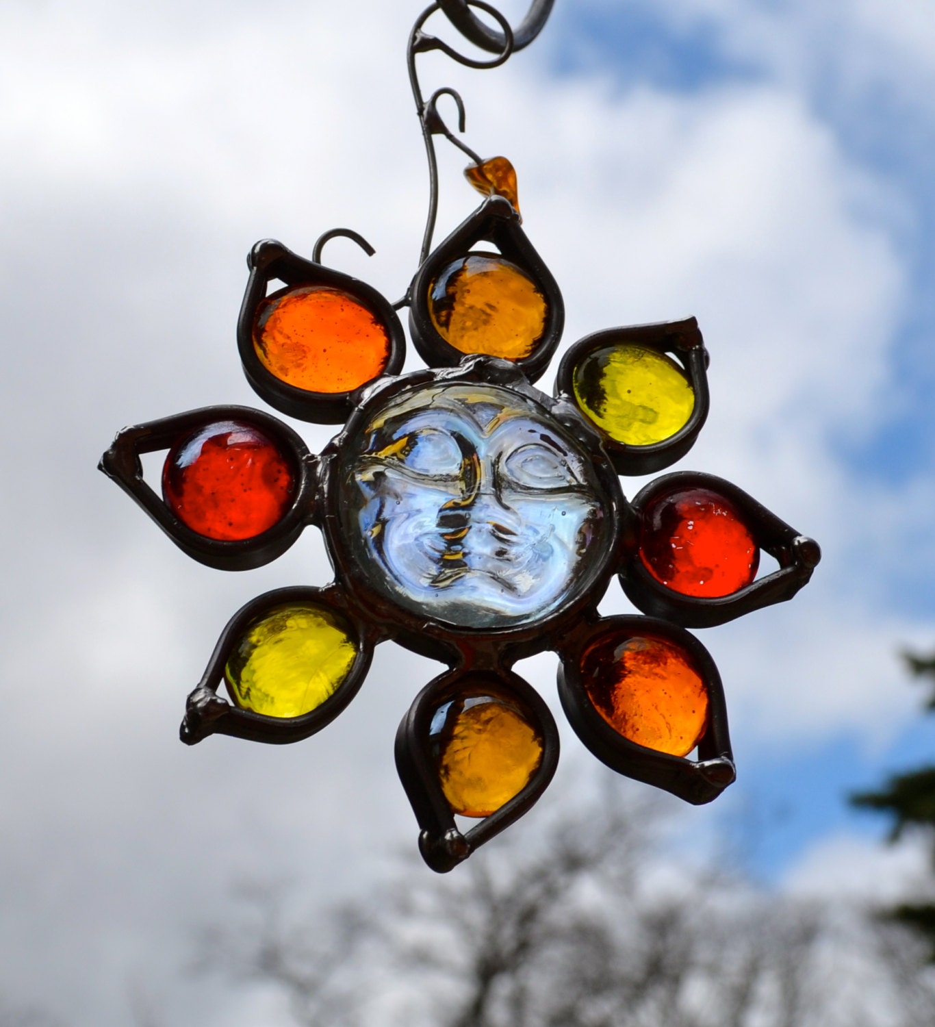 Tomorrow will be a Brighter Day Stained Glass Sun Catcher sun