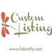 Custom Listing for CuddleUms - Les Amis Flannel