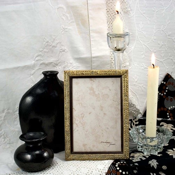 4x6 Narrow Gilded Photo Frame