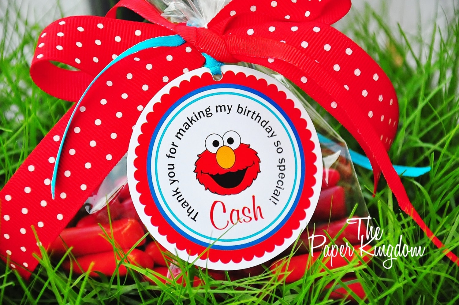 Elmo Hang Tags Favor Tags Personalized Elmo Gift Tags Elmo