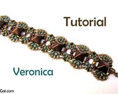  Veronika SuperDuo and Pyramid beads Bracelet PDF Tutorial