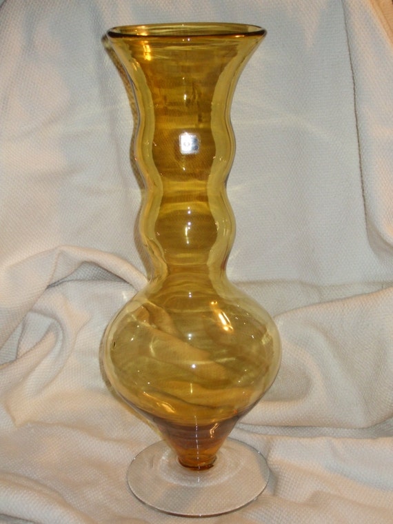 19 inch Tall Blenko Glass Vase