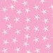 Dear Stella Fabric It's a Shore Thing Starfish Pink One yard cut