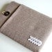 iPad Mini Case Nexus 7 Case with Pocket Custom Sleeve Cover - Herringbone and Lace