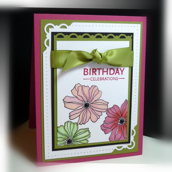 Stampin' UP Floral Birthday Card