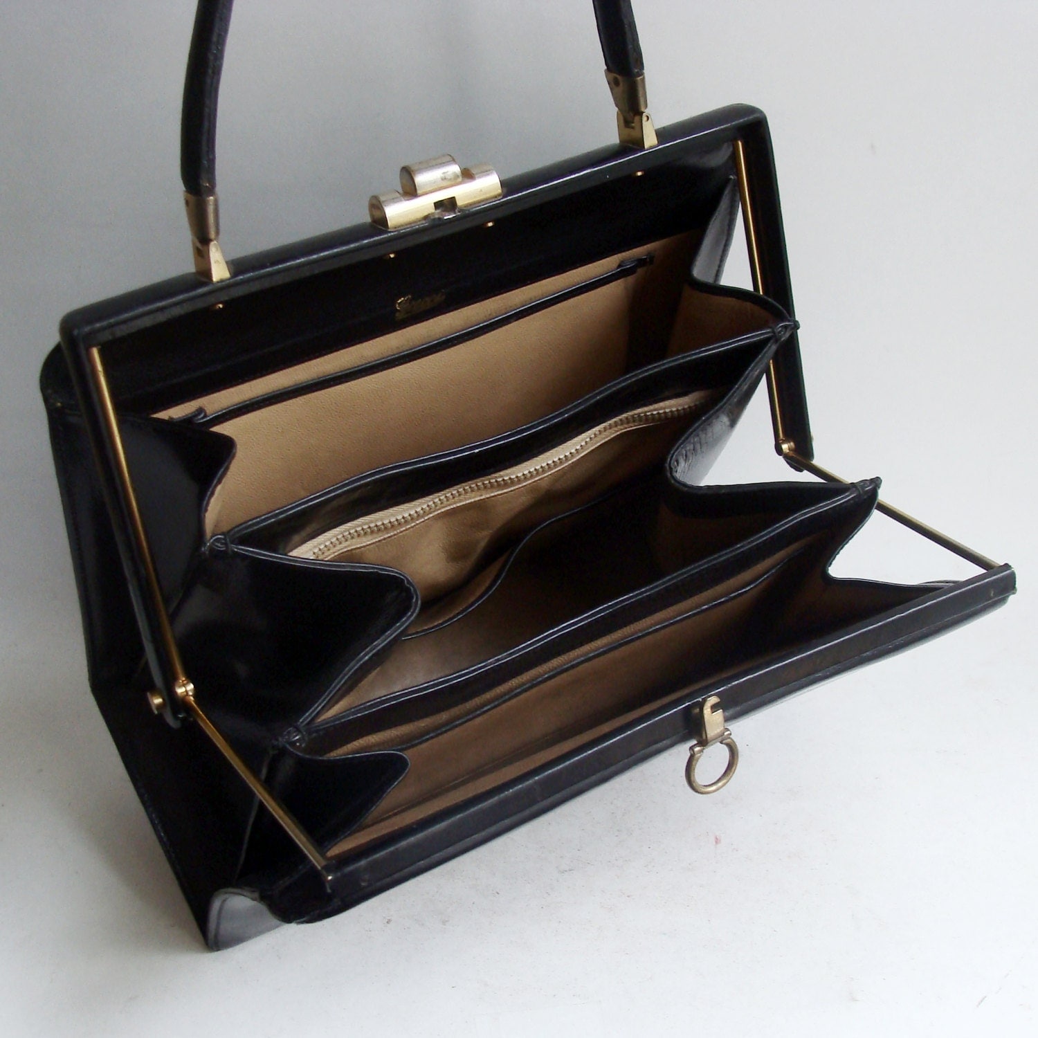 Gucci purse / vintage 1960s Gucci handbag / by OldBaltimoreVintage