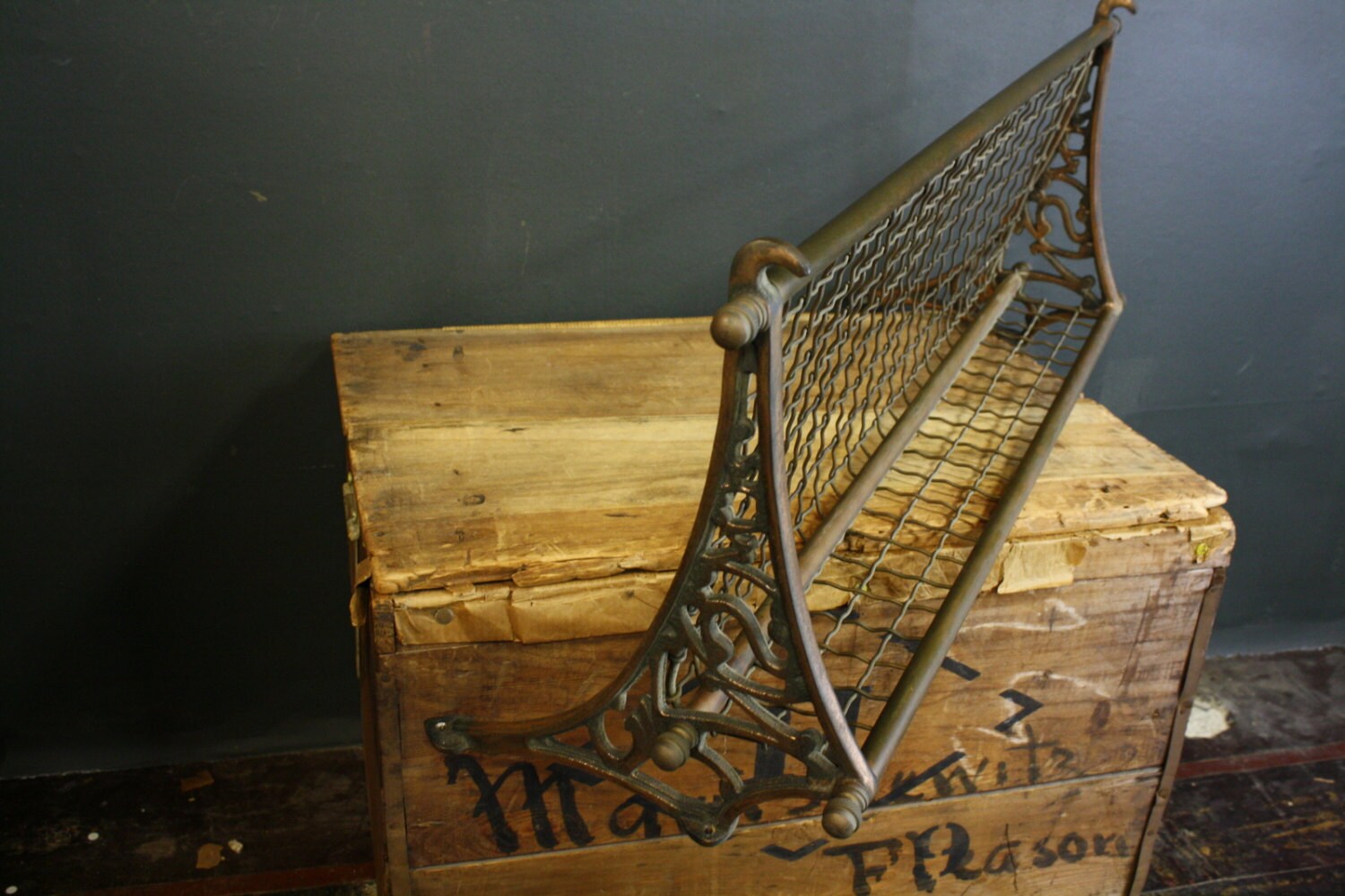 Brass Railroad Train Luggage Rack by sevenbc on Etsy