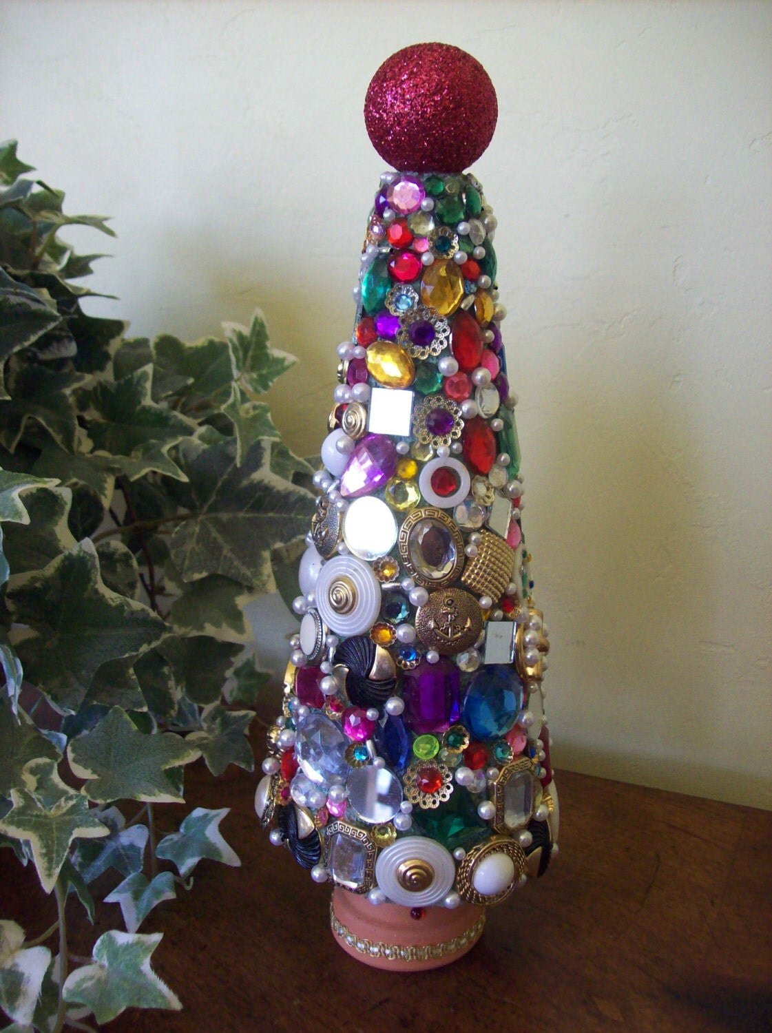 sparkly jewelry decorated styrofoam 12 inch christmas by sparkly jewelry decorated styrofoam 12 inch christmas by