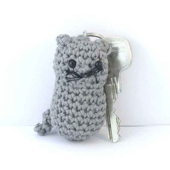 stuffed cat keychain