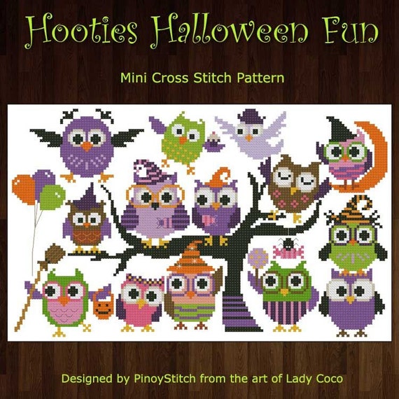 hooties halloween fun mini collection cross stitch pdf chart chart of accounts pdf