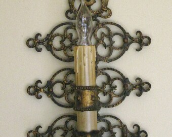 Popular items for wrought iron sconce on Etsy
