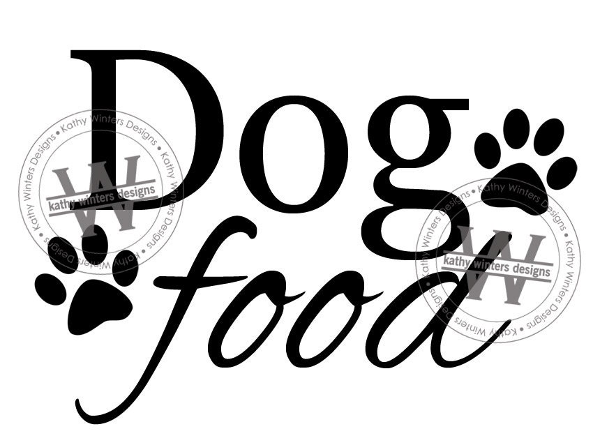 Vinyl Container Label Dog or Puppy Food