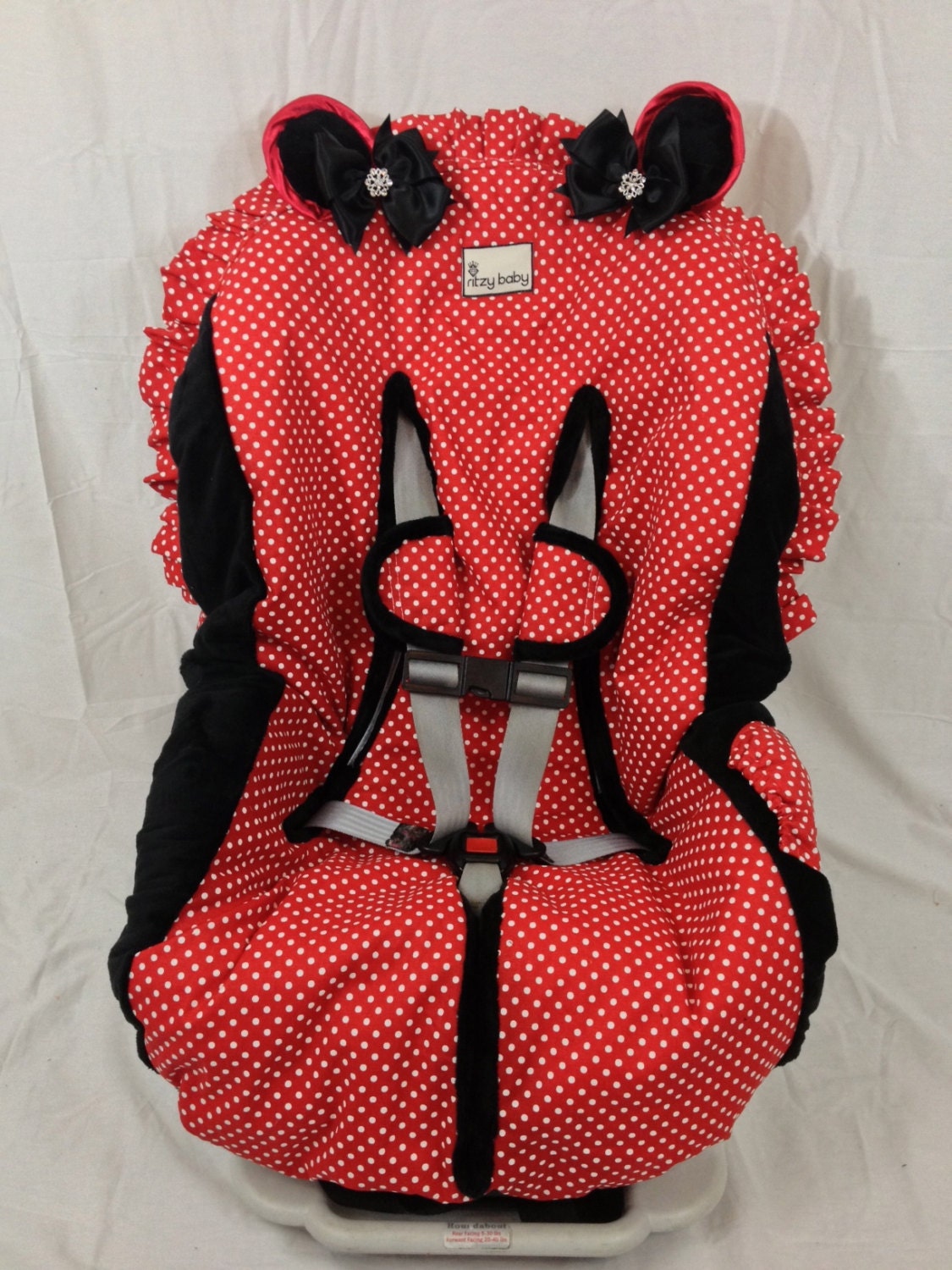 Minnie Mouse Toddler Car Seat Cover with Easy by RitzyBabyOriginal