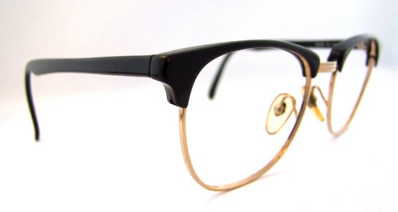 Mens 1950s 60s Clubmaster Style Eyeglasses