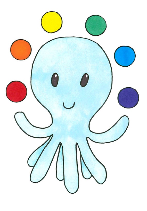 Juggling Octopus bodysuit or tshirt