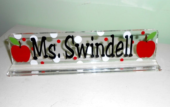 Personalized Teacher Name Plate