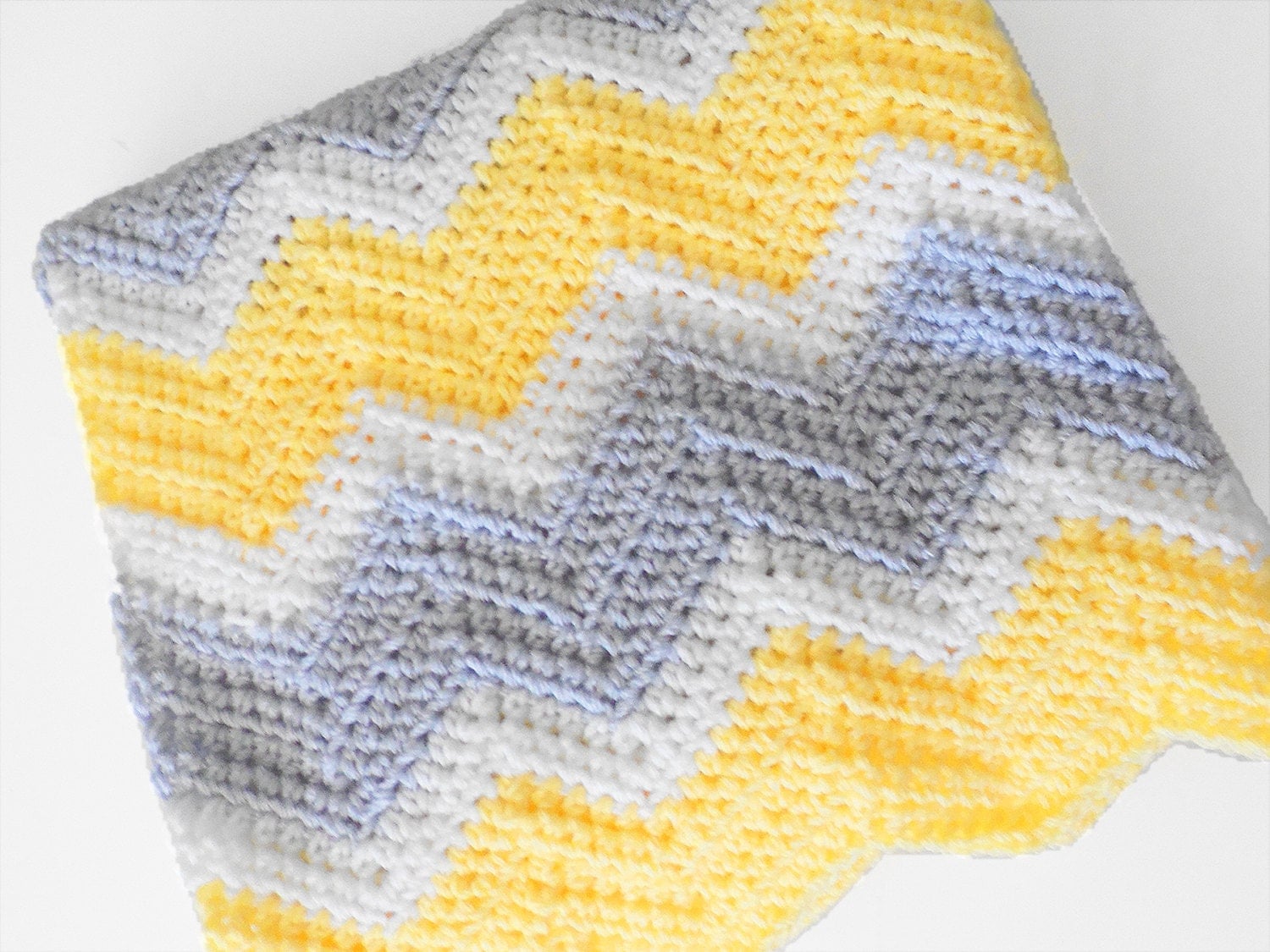 Karens Crocheted Garden of Colors: Yellow Baby Blanket