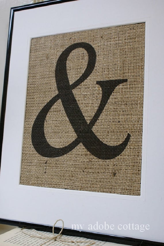 Choose Any Letter Any Symbol Burlap Print By Myadobecottage Choose Any Letter Any Symbol Burlap Print By Myadobecottage