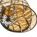 Suncatcher daisy in the wind stained glass decorative panel amber white summer window art