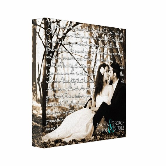 Personalized Canvas Print 10x10 Photo Canvas Photo on