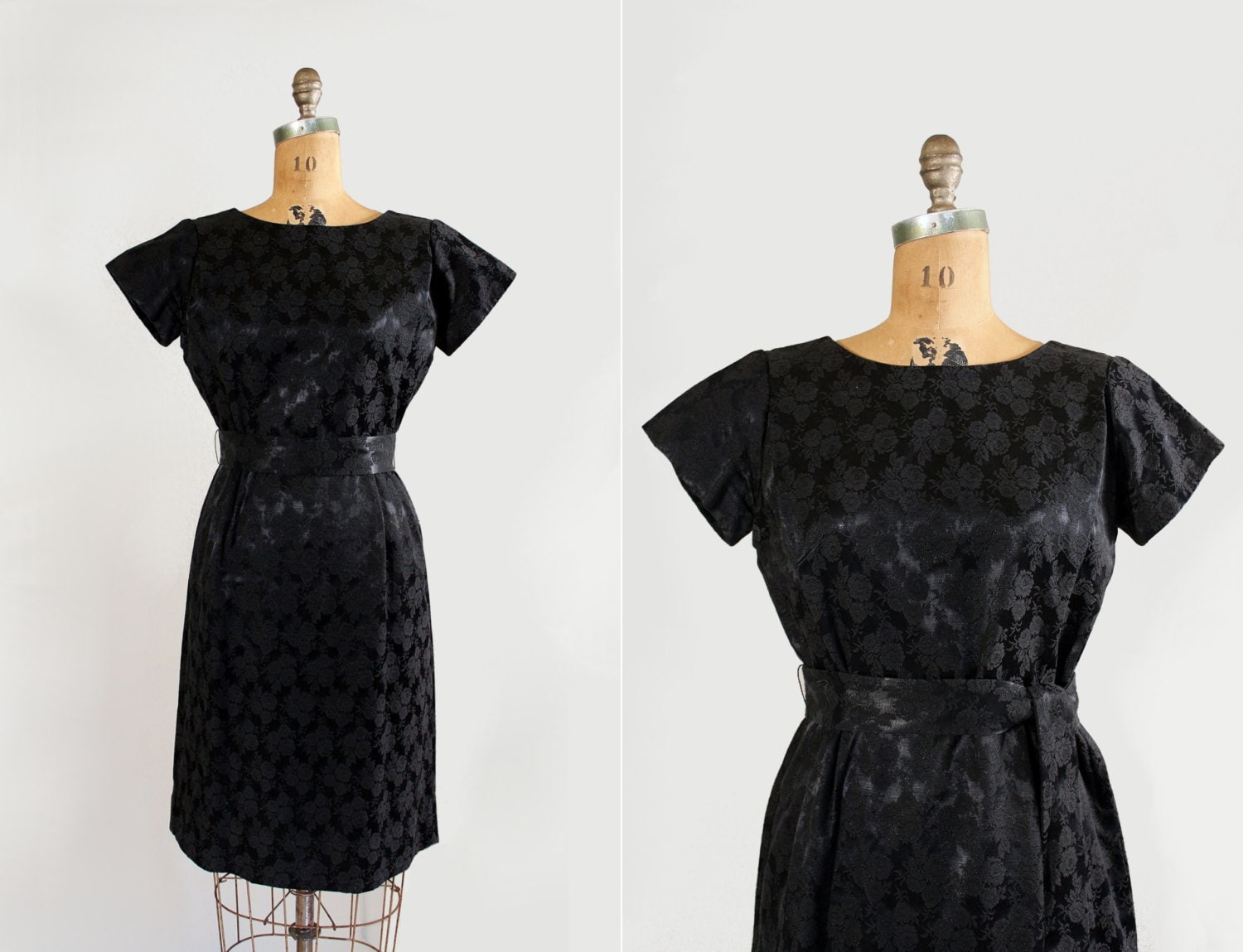 vintage 1950s dress little black dress 50s wiggle dress