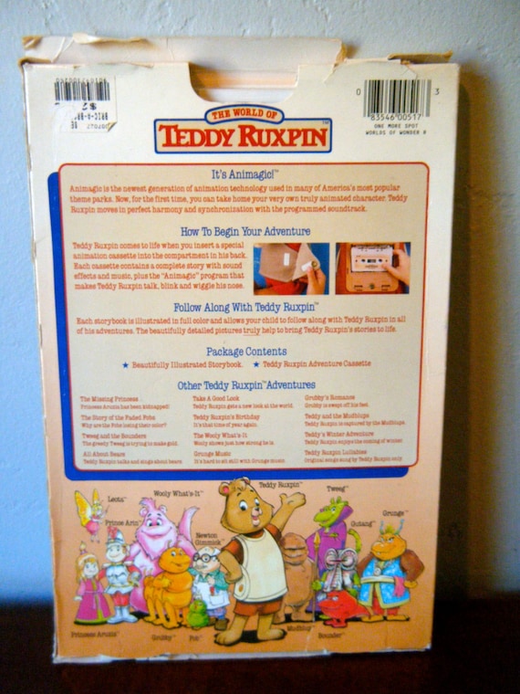 Teddy Ruxpin Adventure Series Tape and Book Set Lost in