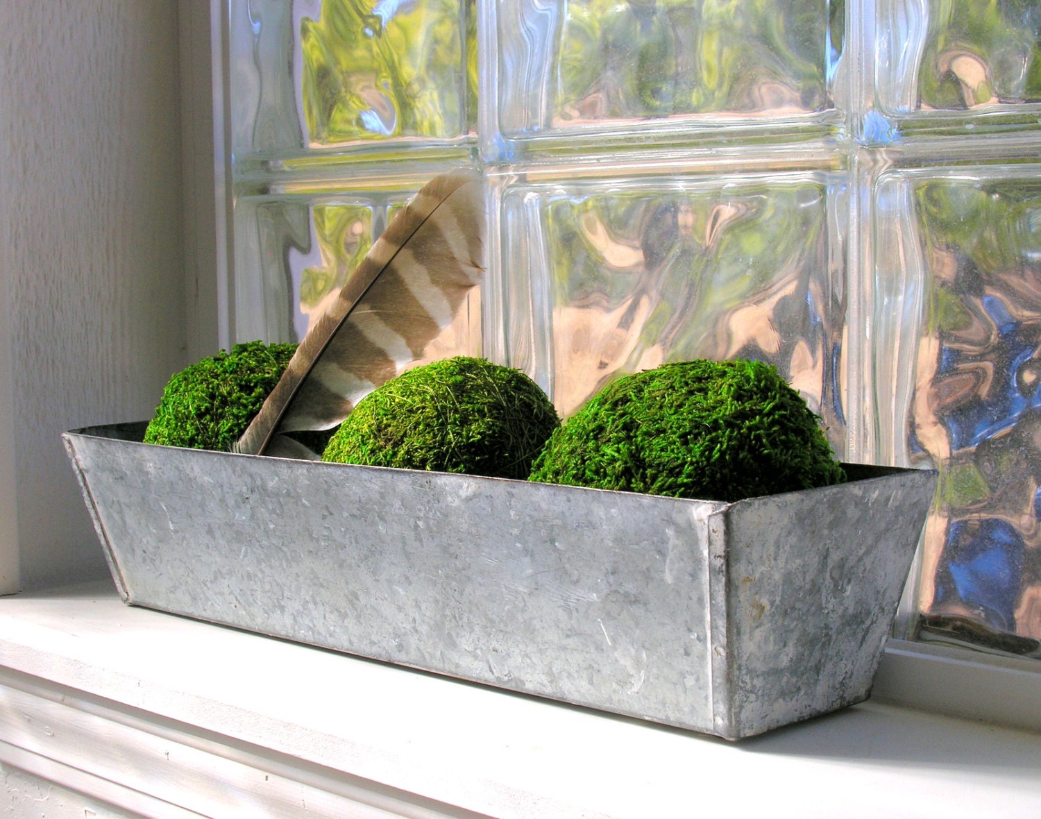 Galvanized Metal Planter Box Window Farmhouse Garden Rustic