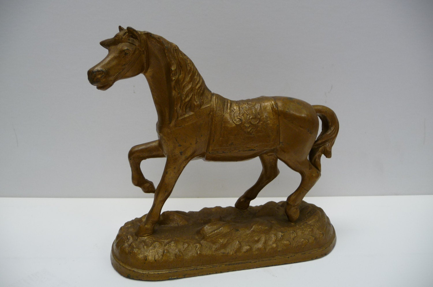 old metal horse figurines