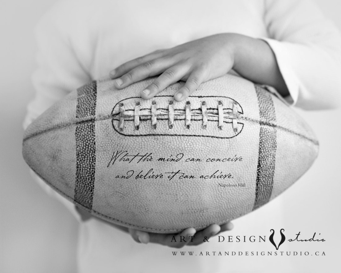 Graduation Gift Sports Quote Football Quotes Football Art