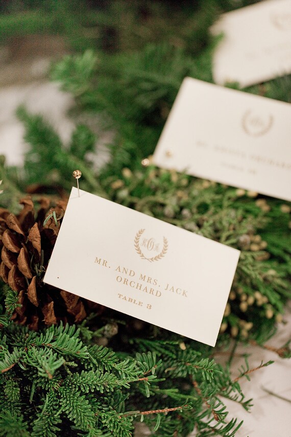 The Laurel Collection Place Cards - Set of 100 - Any Color, Place Cards for Weddings, Parties, Events and more by Flair Designery Il_570xn