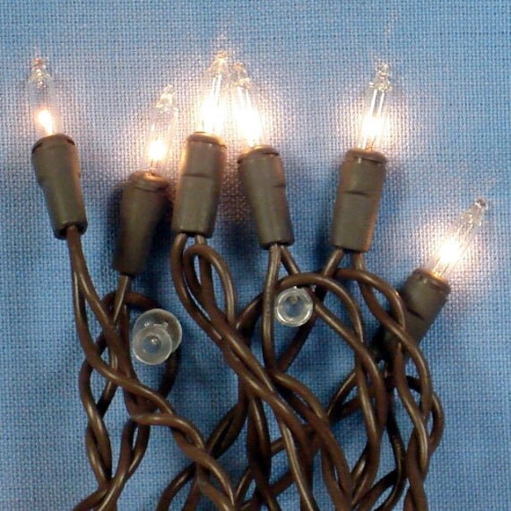 Items similar to 35 Count Brown Cord String Lights Craft Supplies on Etsy