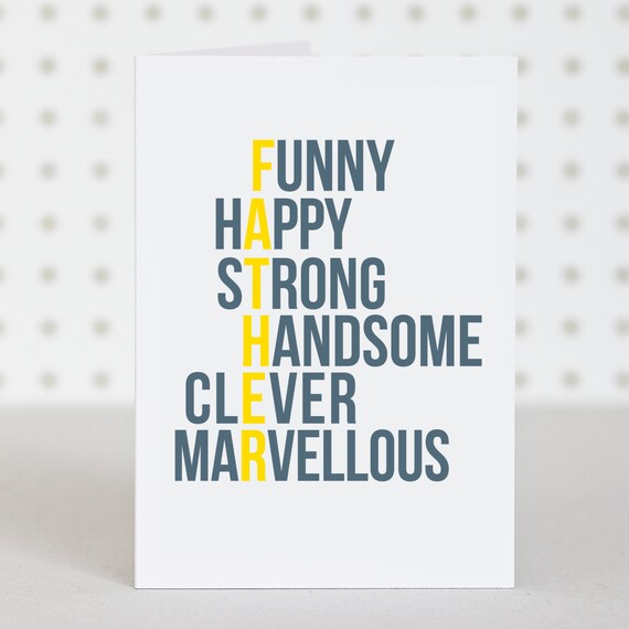 Marvellous Dad - Birthday / Fathers Day Card