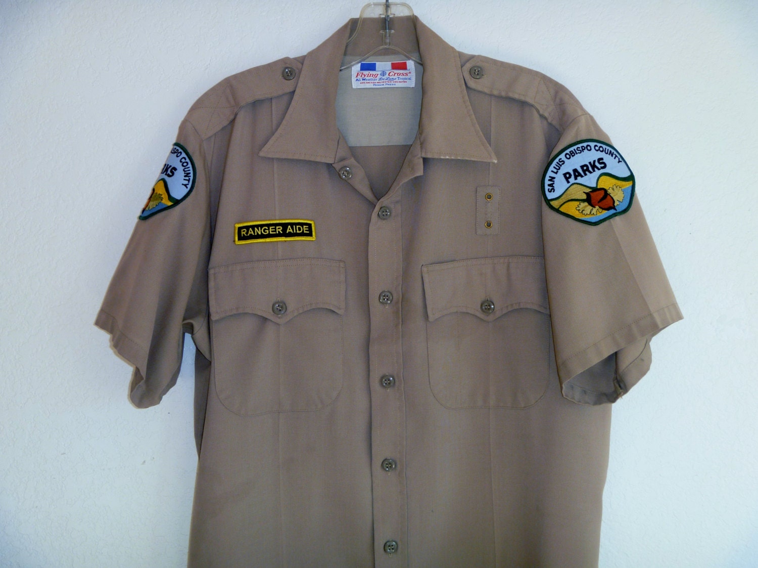 Vintage 70's Park Ranger Uniform Shirt with San Luis