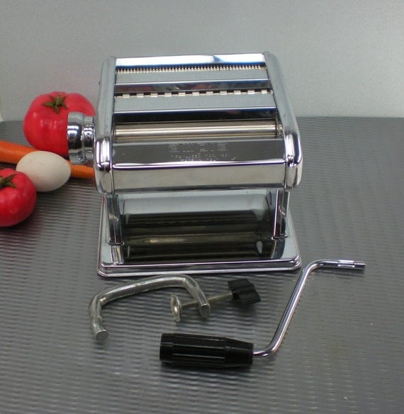 Ampia Marcato Chrome Pasta Maker Machine Model 150 with